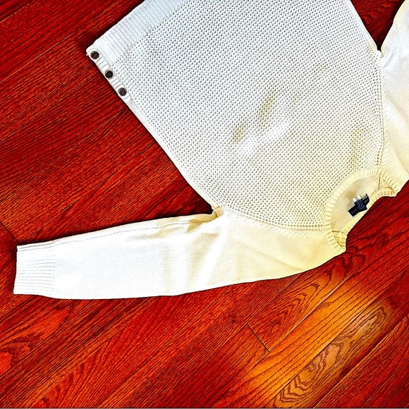 Sweater-White cotton acrylic very soft sweater. Karen Scott Macy’s - Picture 10 of 14